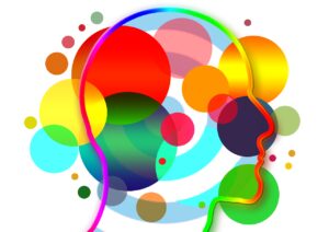 light, circle, points